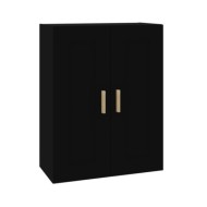 Armoire murale Noir 69,5x32,5x90 cm Bois d'ingénierie