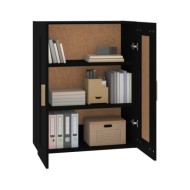 Armoire murale Noir 69,5x32,5x90 cm Bois d'ingénierie