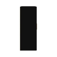 Armoire murale Noir 69,5x32,5x90 cm Bois d'ingénierie