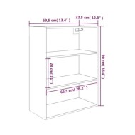 Armoire murale suspendue Chêne sonoma 69,5x32,5x90 cm