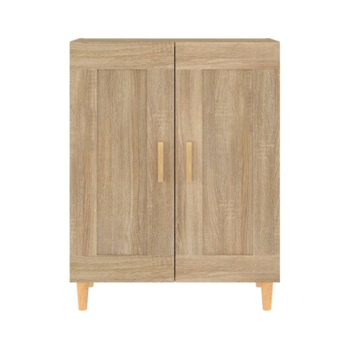 Buffet Blanc brillant 34,5x34x90 cm Bois d'ingénierie