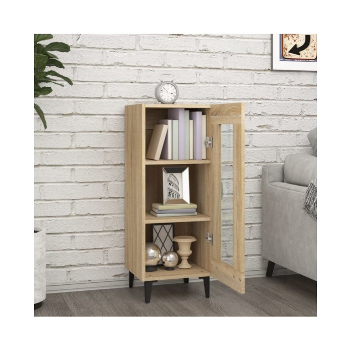 Buffet Chêne sonoma 34,5x34x90 cm Bois d'ingénierie