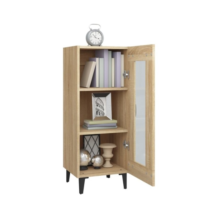 Buffet Chêne sonoma 34,5x34x90 cm Bois d'ingénierie