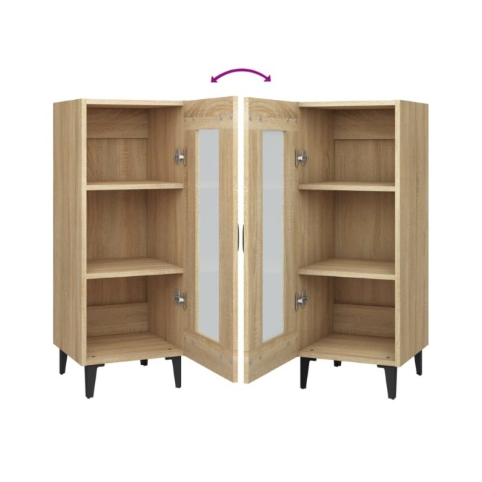 Buffet Chêne sonoma 34,5x34x90 cm Bois d'ingénierie