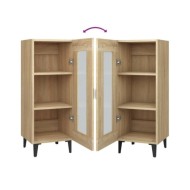 Buffet Chêne sonoma 34,5x34x90 cm Bois d'ingénierie