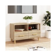 Meuble TV Chêne sonoma 80x36x50 cm Bois d'ingénierie