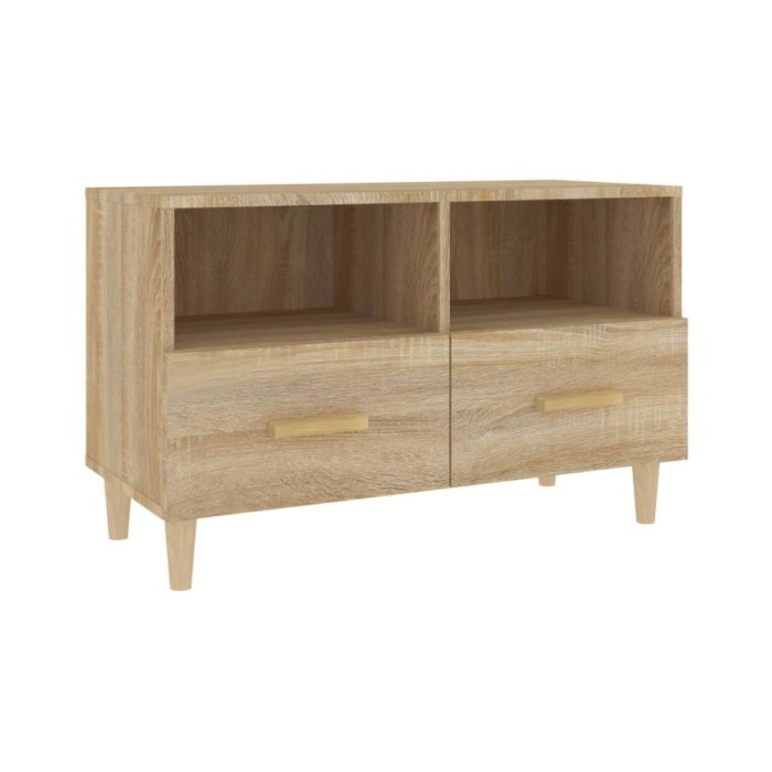 Meuble TV Chêne sonoma 80x36x50 cm Bois d'ingénierie