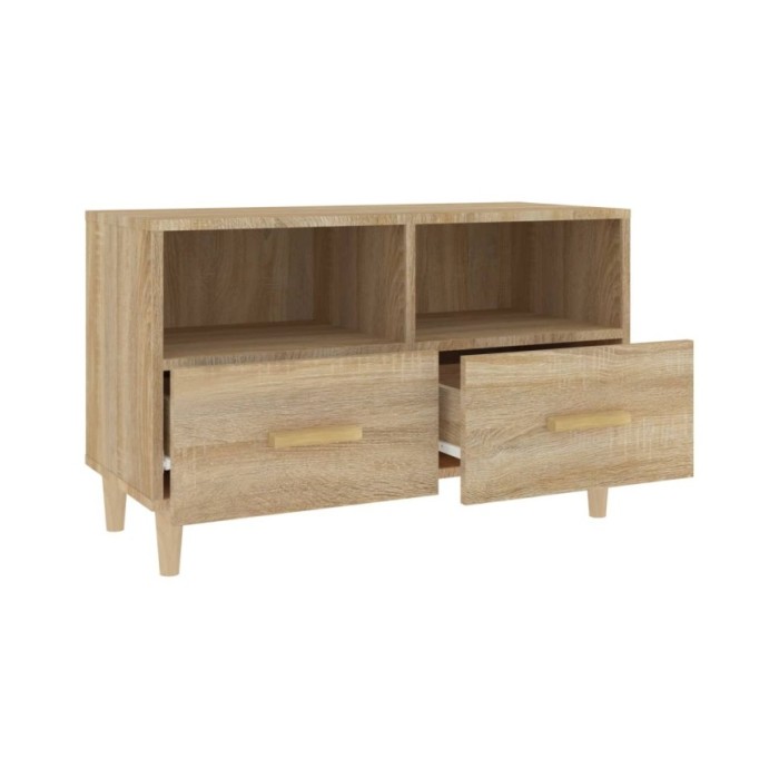 Meuble TV Chêne sonoma 80x36x50 cm Bois d'ingénierie
