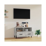 Meuble TV Gris béton 80x36x50 cm Bois d'ingénierie