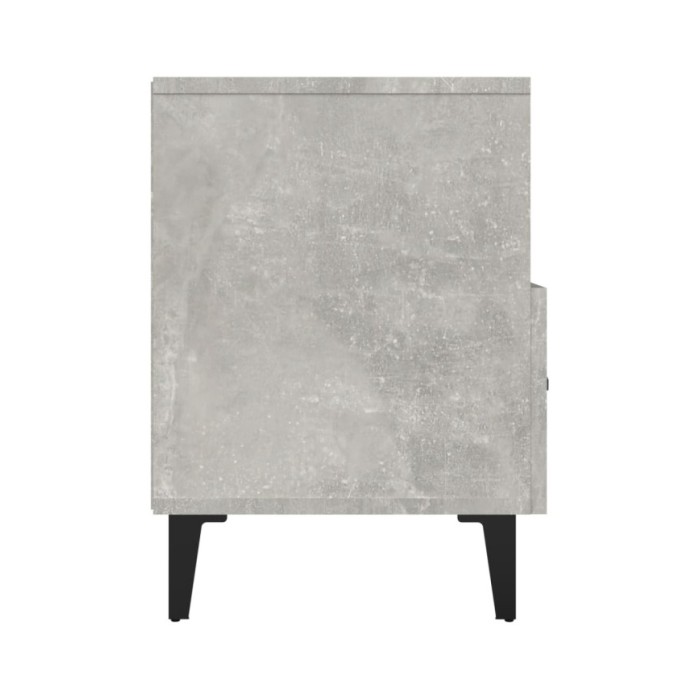 Meuble TV Gris béton 80x36x50 cm Bois d'ingénierie
