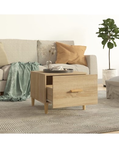 Tables basses 2 pcs Chêne sonoma 50x50x40 cm Bois d'ingénierie