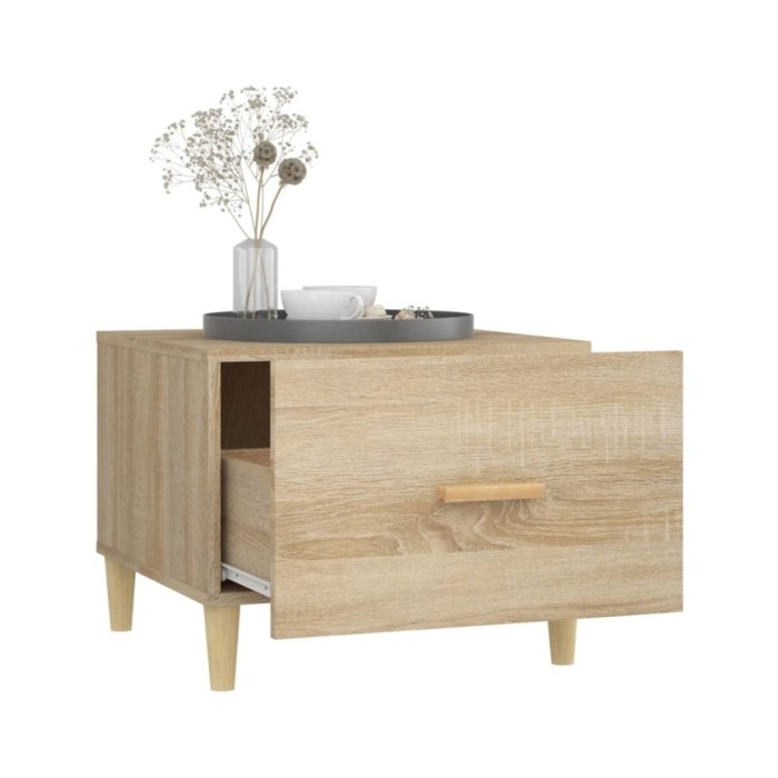 Tables basses 2 pcs Chêne sonoma 50x50x40 cm Bois d'ingénierie