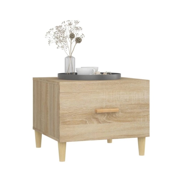 Tables basses 2 pcs Chêne sonoma 50x50x40 cm Bois d'ingénierie
