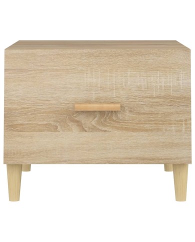 Tables basses 2 pcs Chêne sonoma 50x50x40 cm Bois d'ingénierie