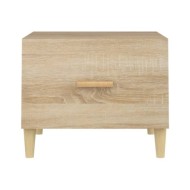 Tables basses 2 pcs Chêne sonoma 50x50x40 cm Bois d'ingénierie