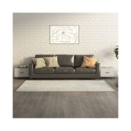 Tables basses avec pieds en métal 2 pcs Gris béton 50x50x40 cm