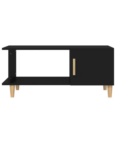 Table basse Noir 90x50x40 cm Bois d'ingénierie