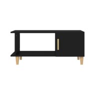 Table basse Noir 90x50x40 cm Bois d'ingénierie