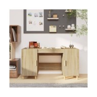Bureau Chêne sonoma 140x50x75 cm Bois d'ingénierie