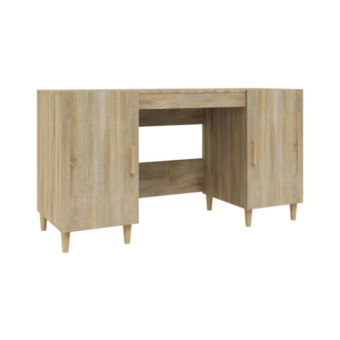 Bureau Chêne sonoma 140x50x75 cm Bois d'ingénierie