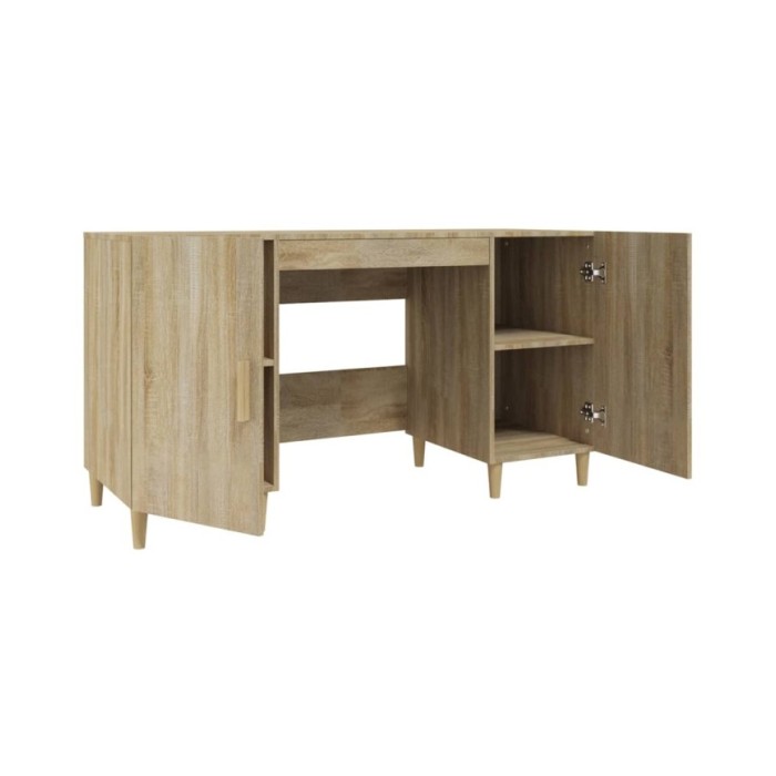 Bureau Chêne sonoma 140x50x75 cm Bois d'ingénierie