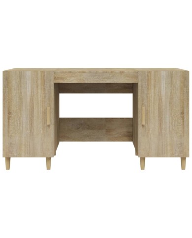 Bureau Chêne sonoma 140x50x75 cm Bois d'ingénierie