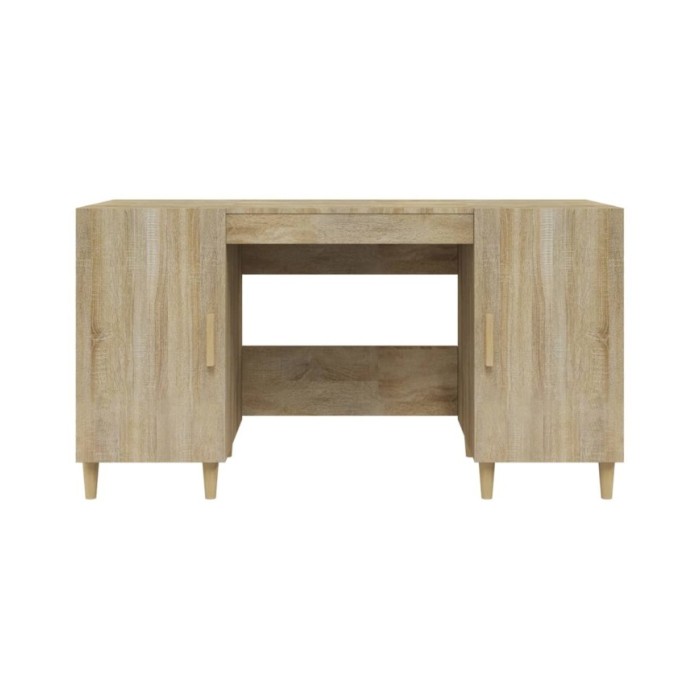 Bureau Chêne sonoma 140x50x75 cm Bois d'ingénierie