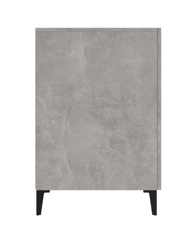 Bureau Gris béton 140x50x75 cm Bois d'ingénierie