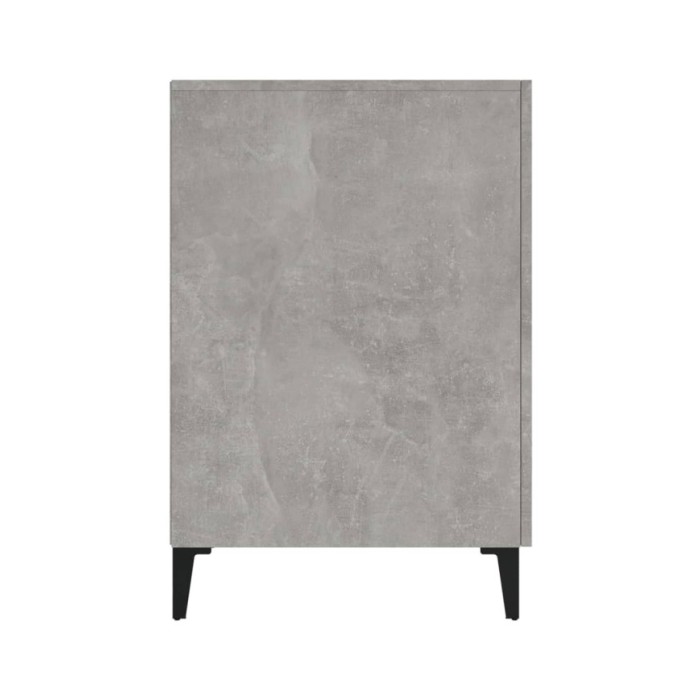Bureau Gris béton 140x50x75 cm Bois d'ingénierie