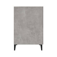 Bureau Gris béton 140x50x75 cm Bois d'ingénierie