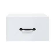Tables de chevet murales 2 pcs Blanc brillant 35x35x20 cm  