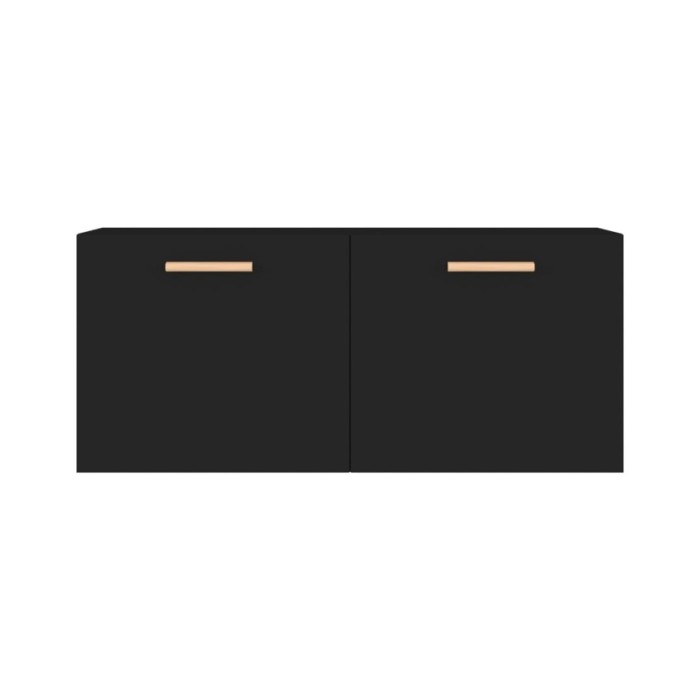 Armoire murale Noir 80x35x36,5 cm Bois d'ingénierie