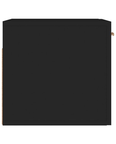 Armoire murale Noir 80x35x36,5 cm Bois d'ingénierie