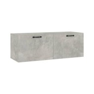 Armoire murale Gris béton 100x36,5x35 cm Bois d'ingénierie