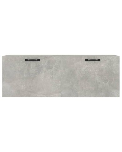 Armoire murale Gris béton 100x36,5x35 cm Bois d'ingénierie