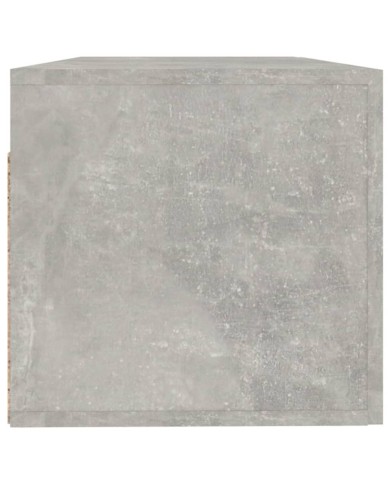 Armoire murale Gris béton 100x36,5x35 cm Bois d'ingénierie