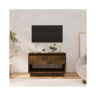 Meuble TV Chêne fumé 70x41x44 cm Aggloméré
