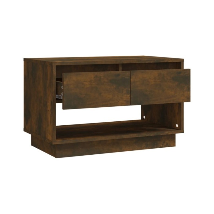Meuble TV Chêne fumé 70x41x44 cm Aggloméré