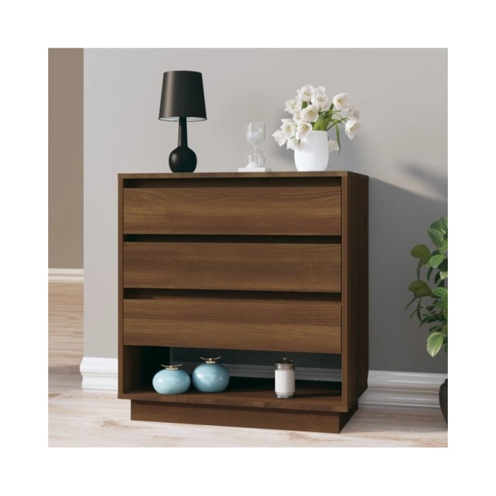 Buffet Chêne marron 70x41x75 cm Aggloméré