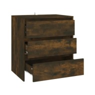 Buffet Chêne fumé 70x41x75 cm Aggloméré