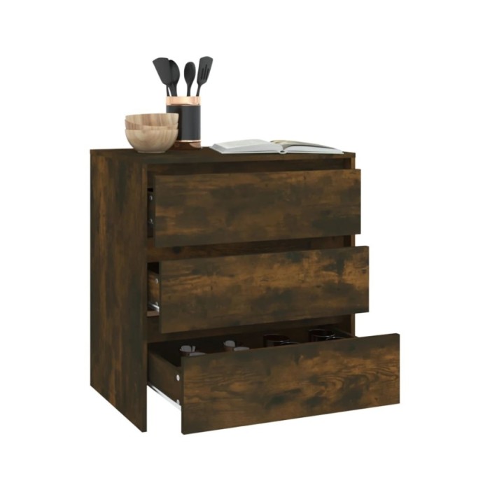 Buffet Chêne fumé 70x41x75 cm Aggloméré