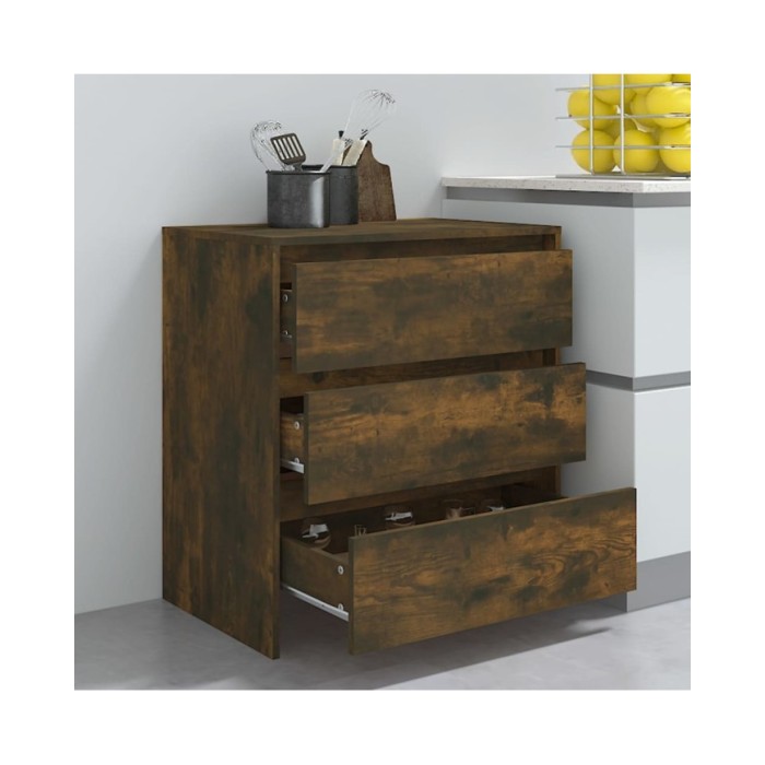 Buffet Chêne fumé 70x41x75 cm Aggloméré