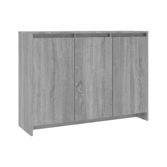 Buffet Sonoma gris 102x33x75 cm Aggloméré