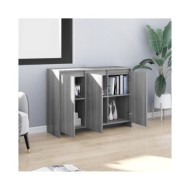 Buffet Sonoma gris 102x33x75 cm Aggloméré