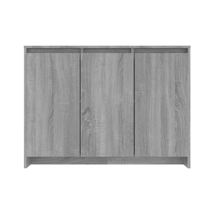 Buffet Sonoma gris 102x33x75 cm Aggloméré