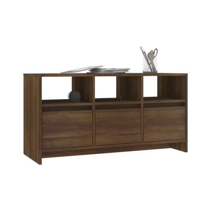 Meuble TV Chêne marron 102x37,5x52,5 cm Aggloméré