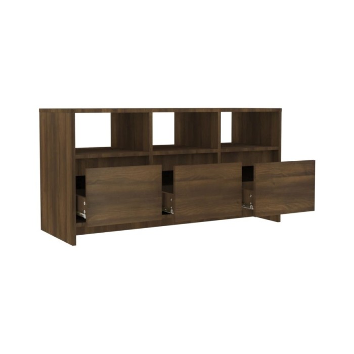 Meuble TV Chêne marron 102x37,5x52,5 cm Aggloméré