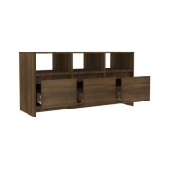 Meuble TV Chêne marron 102x37,5x52,5 cm Aggloméré