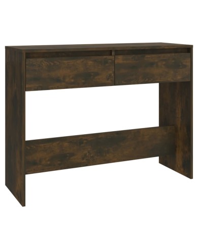 Table console Chêne fumé 100x35x76,5 cm Aggloméré 