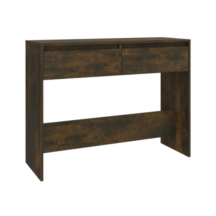 Table console Chêne fumé 100x35x76,5 cm Aggloméré 